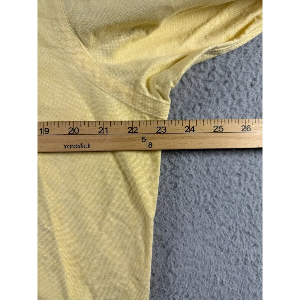 Polo Ralph Lauren long sleeve button shirt mens 15 1/2 33 Yellow Flesh pony